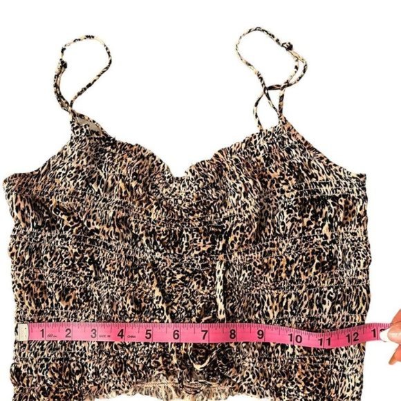 Urban Outfitters animal print top. Adjustable straps, stretchy. Great condition - Picture 7 of 10